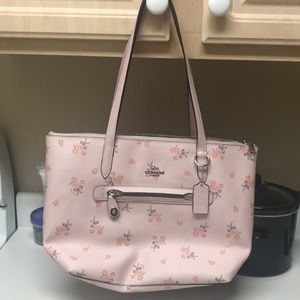 Coach floral bow Taylor tote